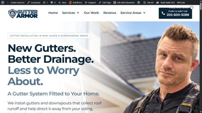 Preview of Gutter Armor CT gutter installation service page